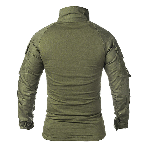 Тактическая рубашка Lesko A655 Green 2XL (38р.) кофта с длинным рукавом армейская - изображение 2