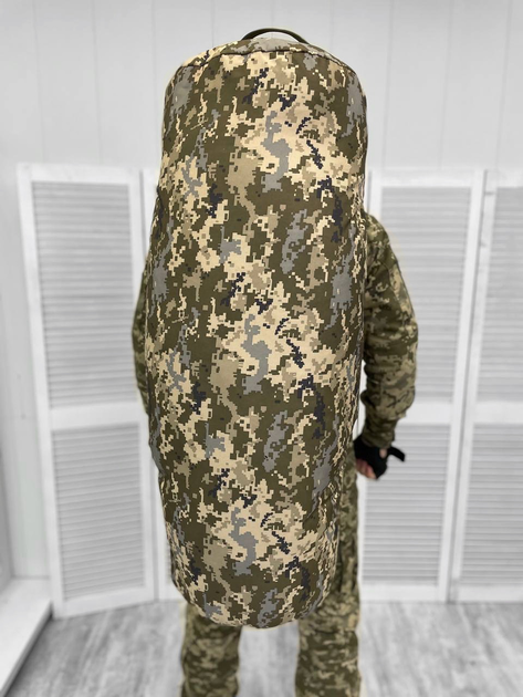 Баул армейский пиксель ЗСУ сумка быстрого сброса 120 л тактический баул армейский для военных - изображение 1