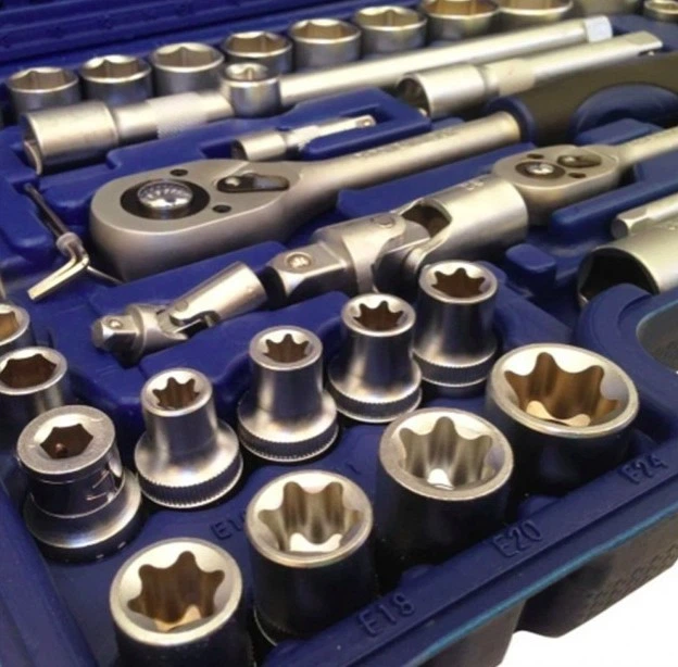 Набор инструментов в кейсе UKC Piece tool set, Blue, 108pcs, универсальный набор - изображение 4