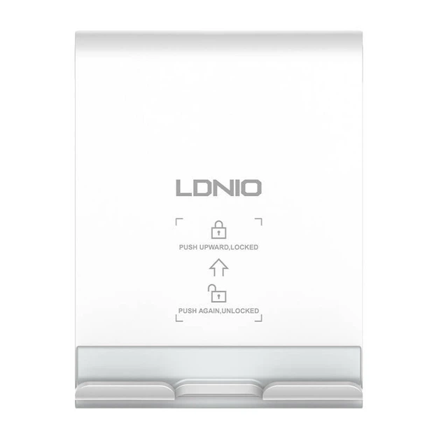 Телескопічна підставка для телефонів настільна Ldnio foldable desktop stand (4.7-7,2"). White - зображення 5