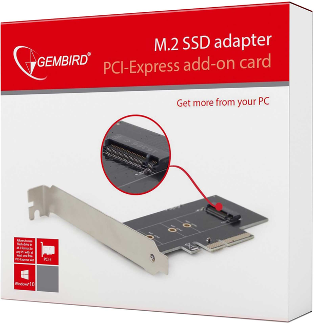 Karta rozszerzeń Gembird PCI-Express dla M.2 SSD (PEX-M2-01) - obraz 4