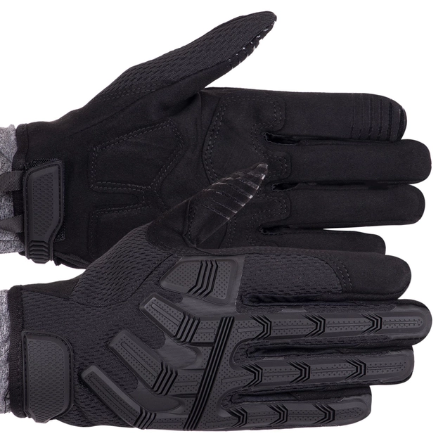 Перчатки тактические с закрытыми пальцами Military Rangers BC-9875 размер: L Цвет: Черный - изображение 1