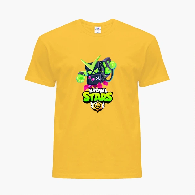 Дитяча футболка Бравл Старс Вірус (Brawl Stars Virus) (25186-1058) 104-110 см Бавовна Жовтий - Фото 4 Дитяча футболка Бравл Старс Вірус (Brawl Stars Virus) (25186-1058) 104-110 см Бавовна Жовтий - зображення 4