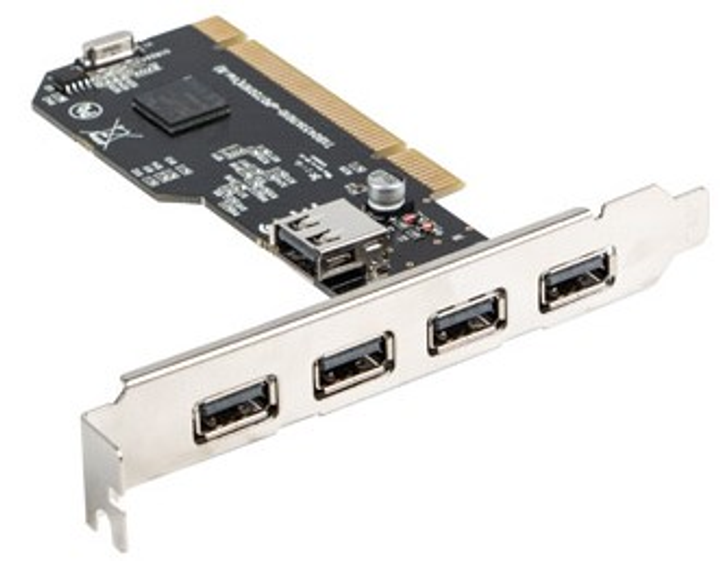 Karta rozszerzeń Lanberg PCI USB 2.0 (PCI-US2-005) - obraz 1