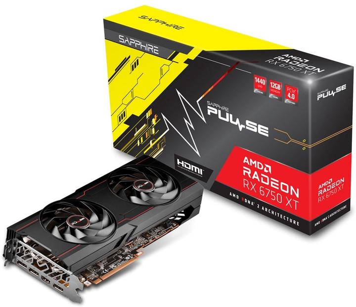 Sapphire PCI-Ex Radeon RX 6750 XT 12 GB GDDR6 (192 bity) (2512/18000) (1 x HDMI, 3 x DisplayPort) (11318-03-20G) - obraz 6