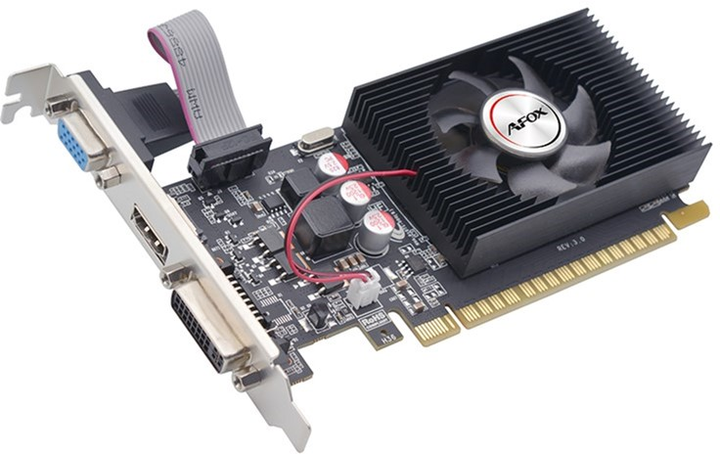 Karta graficzna AFOX PCI-Ex GeForce GT420 4GB GDDR3 (128bit) (700/1800) (1 x DVI, 1 x HDMI, 1 x VGA) (AF420-4096D3L2) - obraz 2