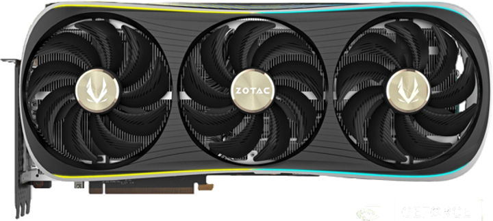 ZOTAC PCI-Ex GeForce RTX 4090 24GB GDDR6X (384bit) (2230/21000) (1 x HDMI, 3 x DisplayPort) (ZT-D40900B-10P) - obraz 1