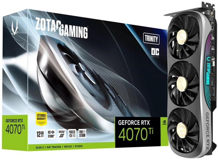 Karta graficzna ZOTAC PCI-Ex GeForce RTX 4070 Ti 12GB GDDR6X (192bit) (2625/21000) (1 x HDMI, 3 x DisplayPort) (ZT-D40710J-10P) - obraz 8