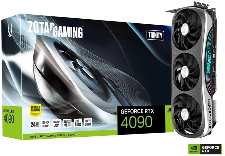 ZOTAC PCI-Ex GeForce RTX 4090 24GB GDDR6X (384bit) (2230/21000) (1 x HDMI, 3 x DisplayPort) (ZT-D40900D-10P) - зображення 4