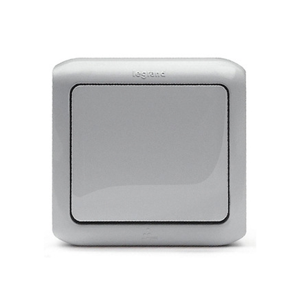 Выключатель накладной 1-клавишный IP44, Forix™ 782380, цвет серый ...