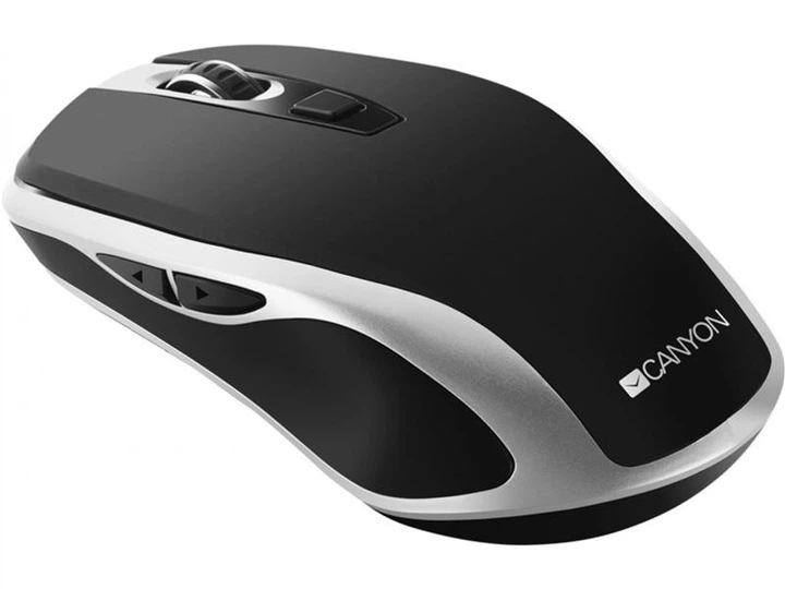 Миша бездротова Canyon CNS-CMSW19B Black/Silver USB - зображення 4
