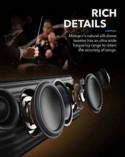 Портативная акустика Anker Soundcore Motion Plus + Black 30W, Hi