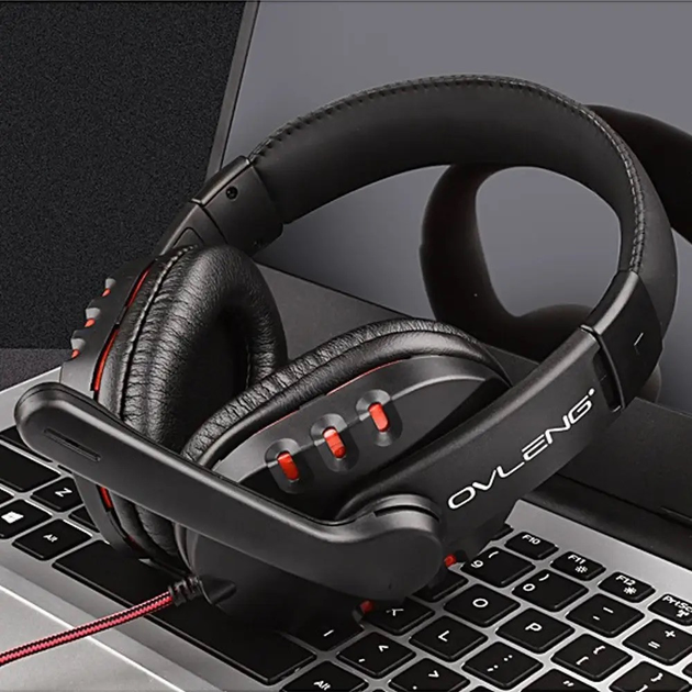 Проводные Игровые Наушники OVLENG X6 с микрофоном купить в интернет ...