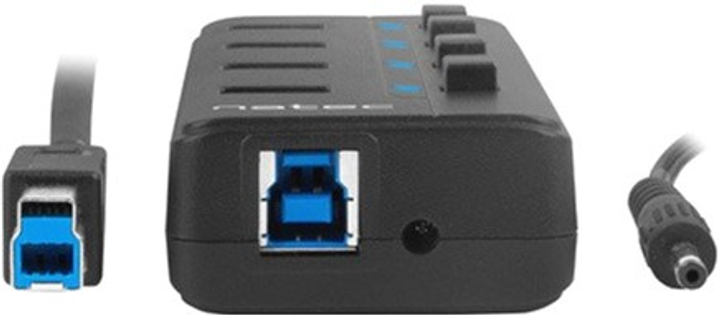 USB-хаб Natec Mantis 2 4x USB 3.0 Black (NHU-1557) - зображення 4