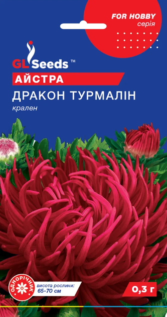 Семена Астра Дракон Турмалин, краллен, 0,3 г (GL Seeds) - Фото 1 Семена Астра Дракон Турмалин, краллен, 0,3 г (GL Seeds) - изображение 1