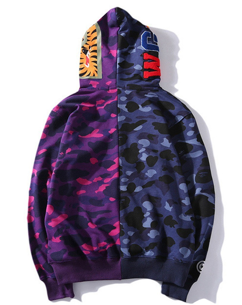 Худи с капюшоном акулой на молнии Full Zip в уличном стиле Женский XL ...