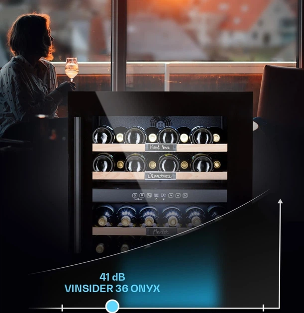 Винна шафа Klarstein Vinsider 36 Onyx Edition - зображення 4