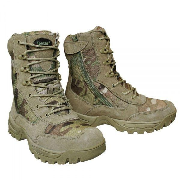 Ботинки тактические демисезонные Multicam Mil-Tec Side zip boots на молнии 12822141 размер 44 - изображение 2