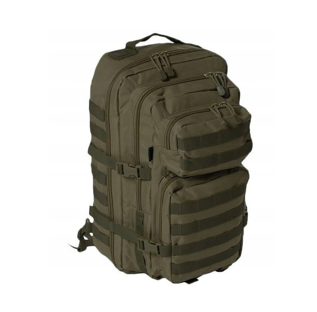 Рюкзак тактический однолямочный 36 литров Assault Olive MIL-TEC - изображение 2