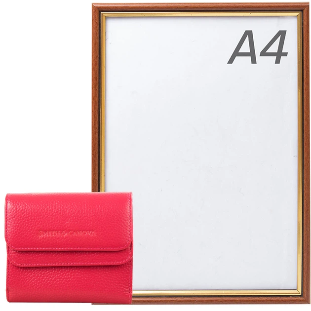 Гаманець жіночий шкіряний Smith&Canova 11х9,5х2,5 см (acs0022955) Червоний - зображення 8