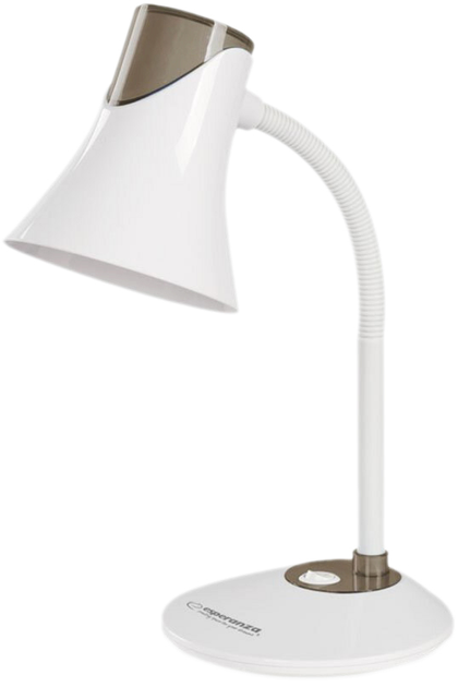 Lampa stołowa Esperanza ELD111K POLARIS E27 Biało-Czarna (5901299943885) - obraz 1