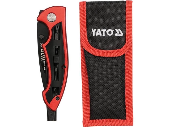 Нож складной YATO YT-76031 c отверточными насадками - изображение 2