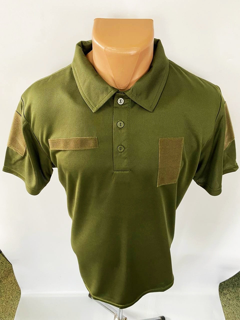 Футболка поло тактична CoolMax tactik polo olive р.46 ОЛИВА - зображення 2