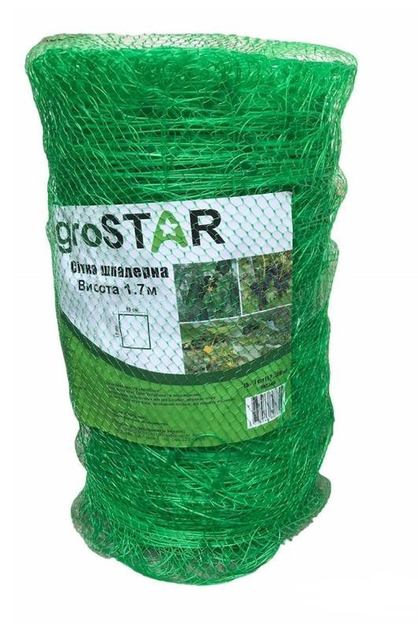 Сетка шпалерная AgroStar для вьющихся растений 15 х 17 см 1.7 х 5 м ...