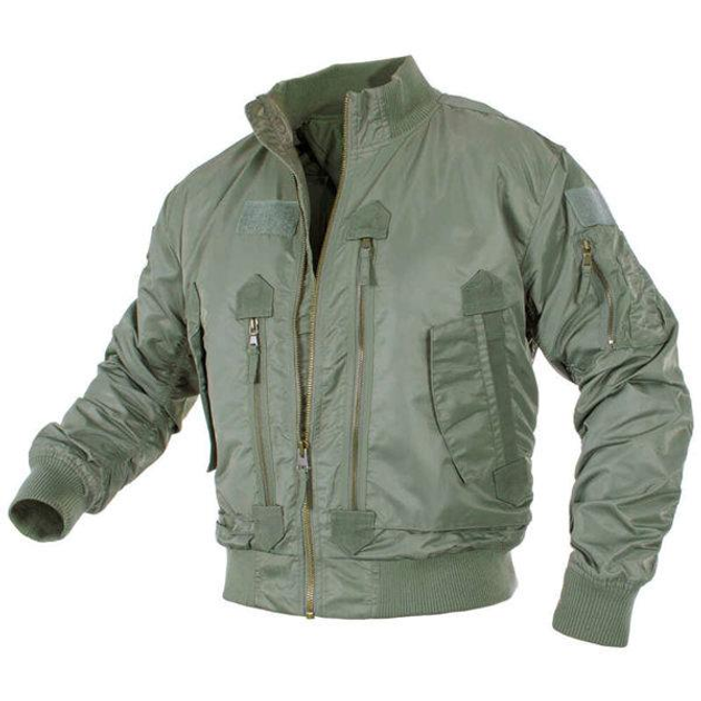 Куртка чоловіча демісезонна тактична Mil-tec AVIATOR розмір L оливкова (10404601) - зображення 2