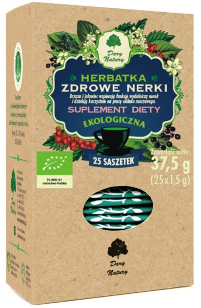 Dary Natury Herbatka Zdrowe Nerki 25 x 1.5 g (DN8306) - obraz 1