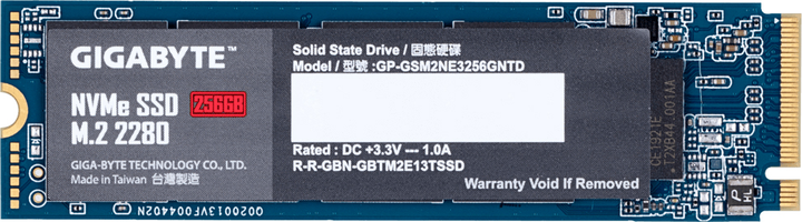 Gigabyte 256GB M.2 2280 NVMe PCIe 3.0 x4 NAND TLC (GP-GSM2NE3256GNTD) - зображення 1