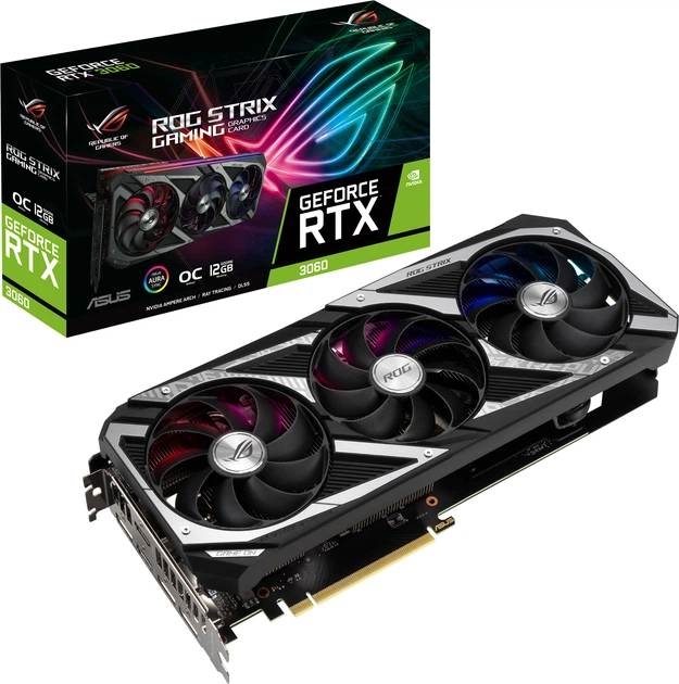 Asus PCI-Ex GeForce RTX 3060 ROG Strix Gaming OC V2 LHR 12GB GDDR6 (192bit) (1882/15000) (2 x HDMI, 3 x DisplayPort) (ROG-STRIX-RTX3060-O12G-V2-GAMING) - зображення 12