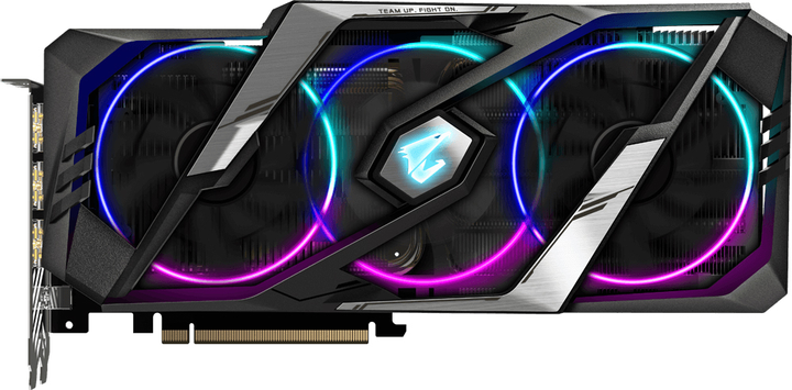 Gigabyte PCI-Ex GeForce RTX 2070 Super Aorus 8GB GDDR6 (256bit) (14000) (Type-C, 3 x HDMI, 3 x Display Port) (GV-N207SAORUS-8GC) - зображення 1