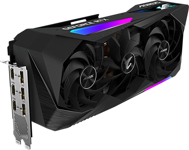Gigabyte PCI-Ex GeForce RTX 3070 Ti Aorus Master 8G 8GB GDDR6X (256bit) (1875/19000) (3 х HDMI, 3 x DisplayPort) (GV-N307TAORUS M-8GD) - зображення 5