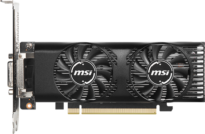 MSI PCI-Ex GeForce GTX 1650 Low Profile OC 4GB GDDR5 (128bit) (1695/8000) (DVI-D, HDMI, DisplayPort) (GTX 1650 4GT LP OC) - obraz 1