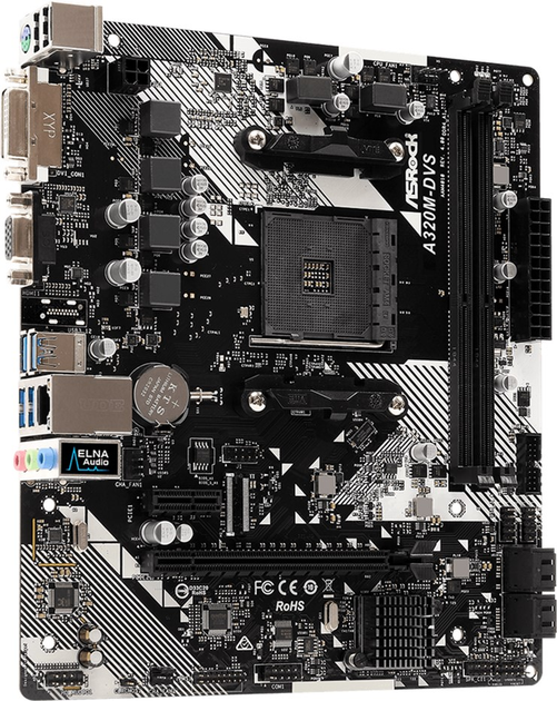 Płyta główna ASRock A320M-DVS R4.0 (sAM4, AMD A320, PCI-Ex16) - obraz 2