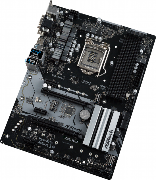Материнська плата ASRock Z390 Pro4 (s1151, Intel Z390, PCI-Ex16) - зображення 3