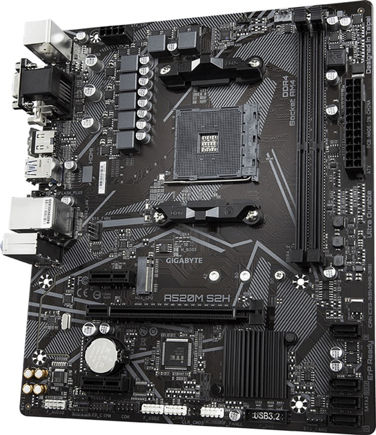 Материнська плата Gigabyte A520M S2H (sAM4, AMD A520, PCI-Ex16) - зображення 2