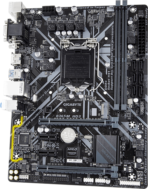 Płyta główna Gigabyte B365M HD3 (s1151, Intel B365, PCI-Ex16) - obraz 2