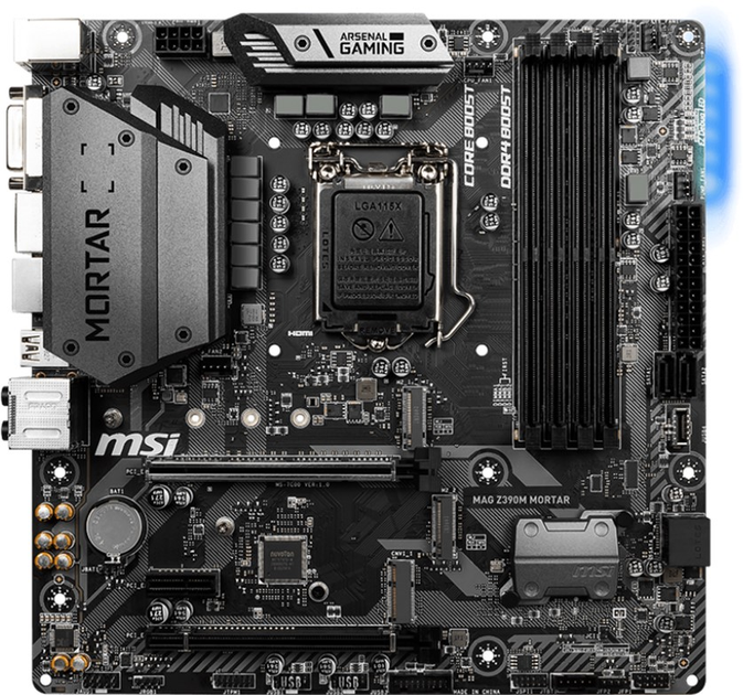 Płyta główna MSI MAG Z390M Mortar (s1151, Intel Z390, PCI-Ex16) - obraz 1