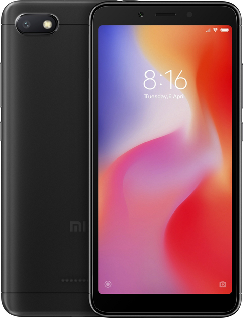 Smartfon Xiaomi Redmi 6A 2/16GB Black - obraz 1