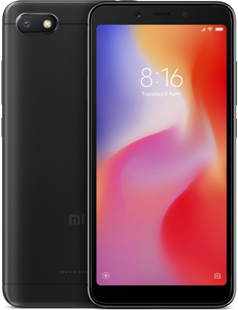 Smartfon Xiaomi Redmi 6A 2/32GB Black - obraz 1