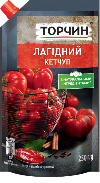 Упаковка кетчупа Торчин Нежный пастеризованный 250 г х 24 шт ...