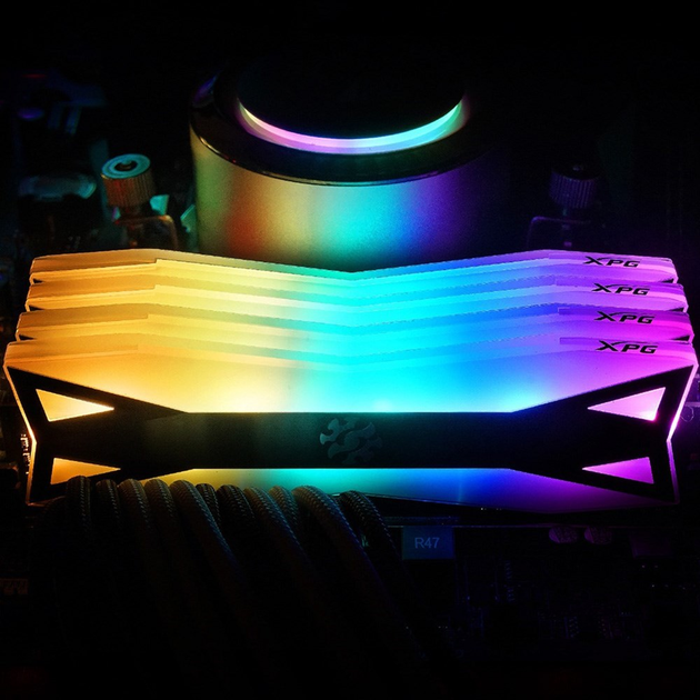 Pamięć RAM ADATA DDR4-3200 16384MB PC4-25600 (zestaw 2x8192) XPG Spectrix D60G RGB (AX4U32008G16A-DT60) - obraz 6