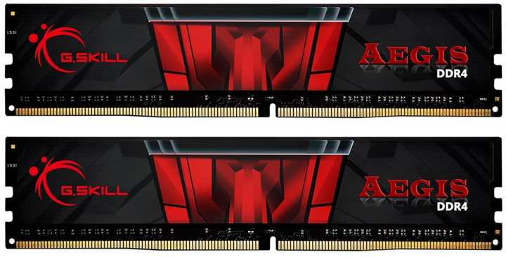 Оперативна пам'ять G.Skill DDR4-2400 8192MB PC4-19200 (Kit of 2x4096) Aegis (F4-2400C17D-8GIS) - зображення 1