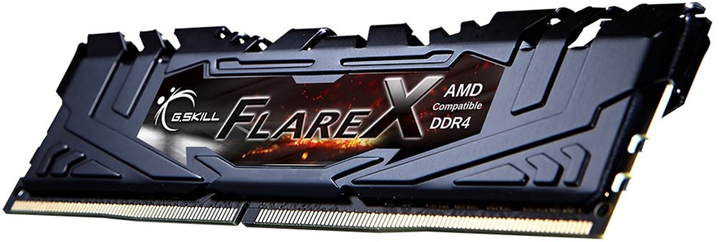 Pamięć RAM G.Skill DDR4-3200 32768MB PC4-25600 (zestaw 2x16384) Flare X czarny (F4-3200C14D-32GFX) - obraz 3