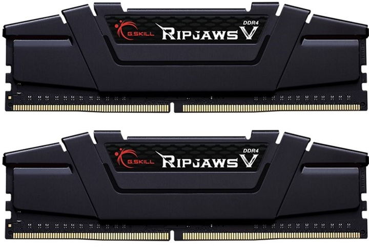 Оперативна пам'ять G.Skill DDR4-3600 65536MB PC4-28800 (Kit of 2x32768) Ripjaws V Black (F4-3600C16D-64GVK) - зображення 1