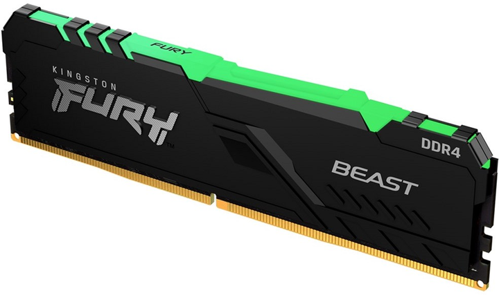 Pamięć RAM Kingston Fury DDR4-3600 16384MB PC4-28800 (zestaw 2x8192) Bestia RGB Czarny (KF436C17BBAK2/16) - obraz 4