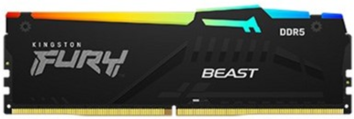 RAM Kingston Fury DDR5-6000 8192MB PC5-48000 Bestia RGB Czarny (KF560C36BBEA-8) - obraz 1