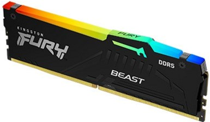 RAM Kingston Fury DDR5-6000 8192MB PC5-48000 Bestia RGB Czarny (KF560C36BBEA-8) - obraz 2